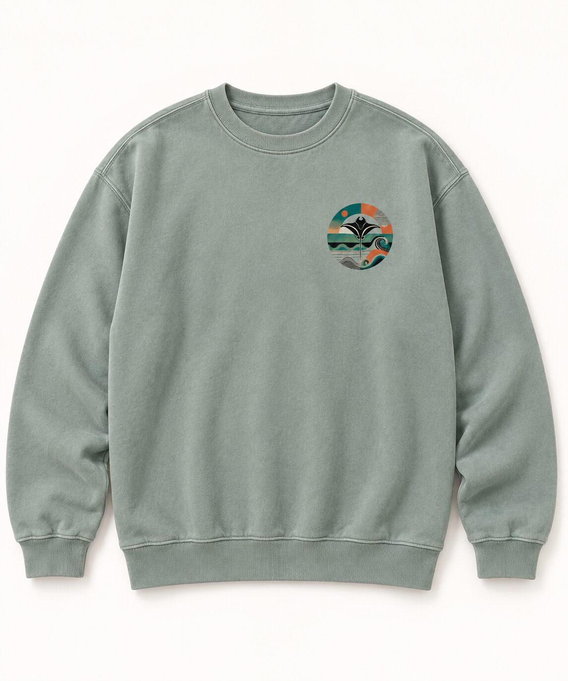 Sudadera RAYA Sage, vista frontal de producto
