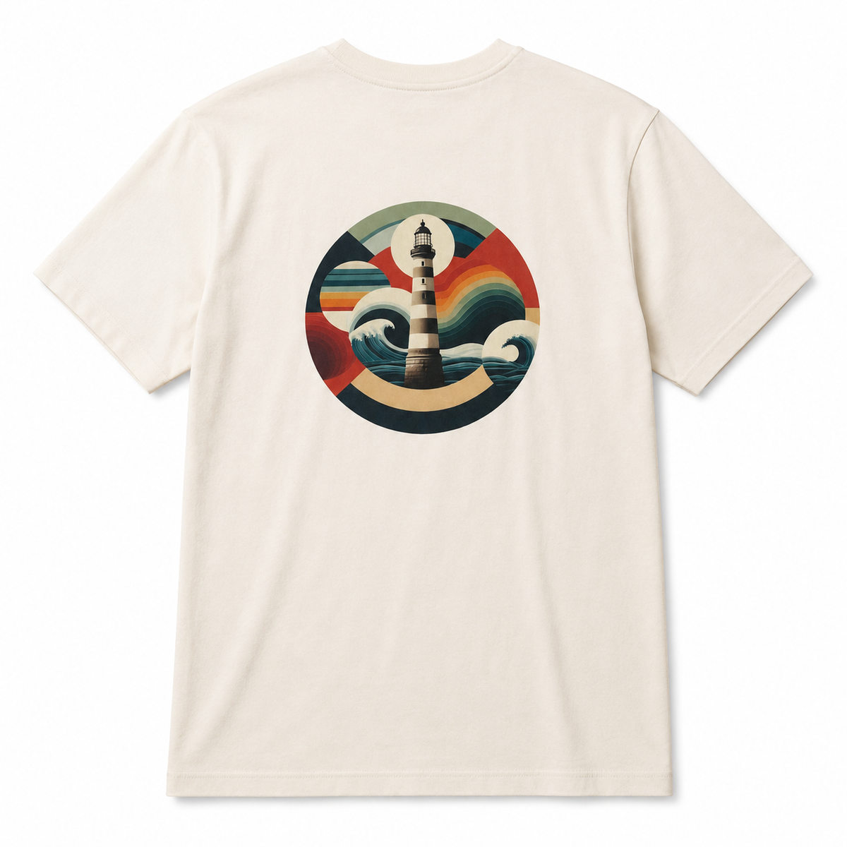 Camiseta FARO de algodón orgánico - diseño de faro en espalda