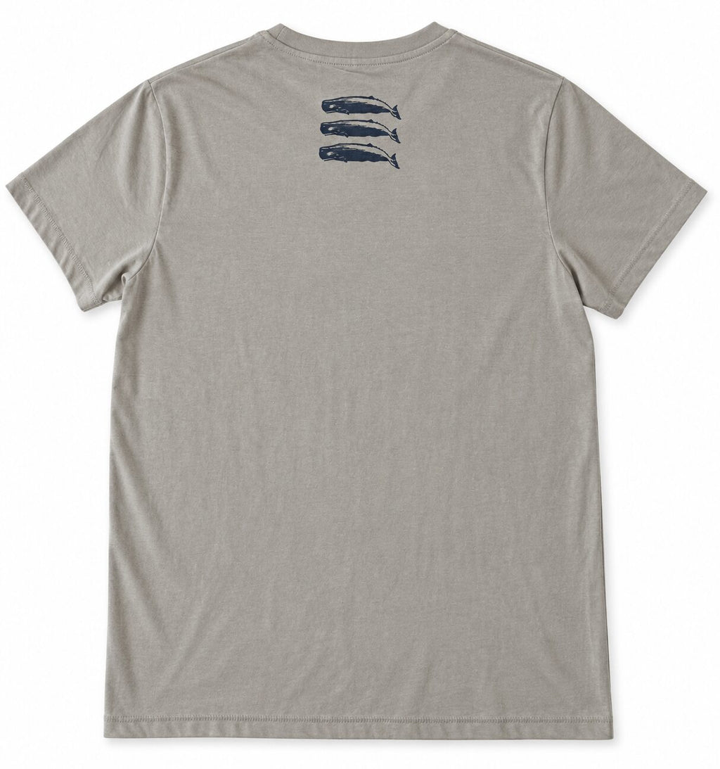 Camiseta 3 CACHALOTES Ópalo – vista trasera