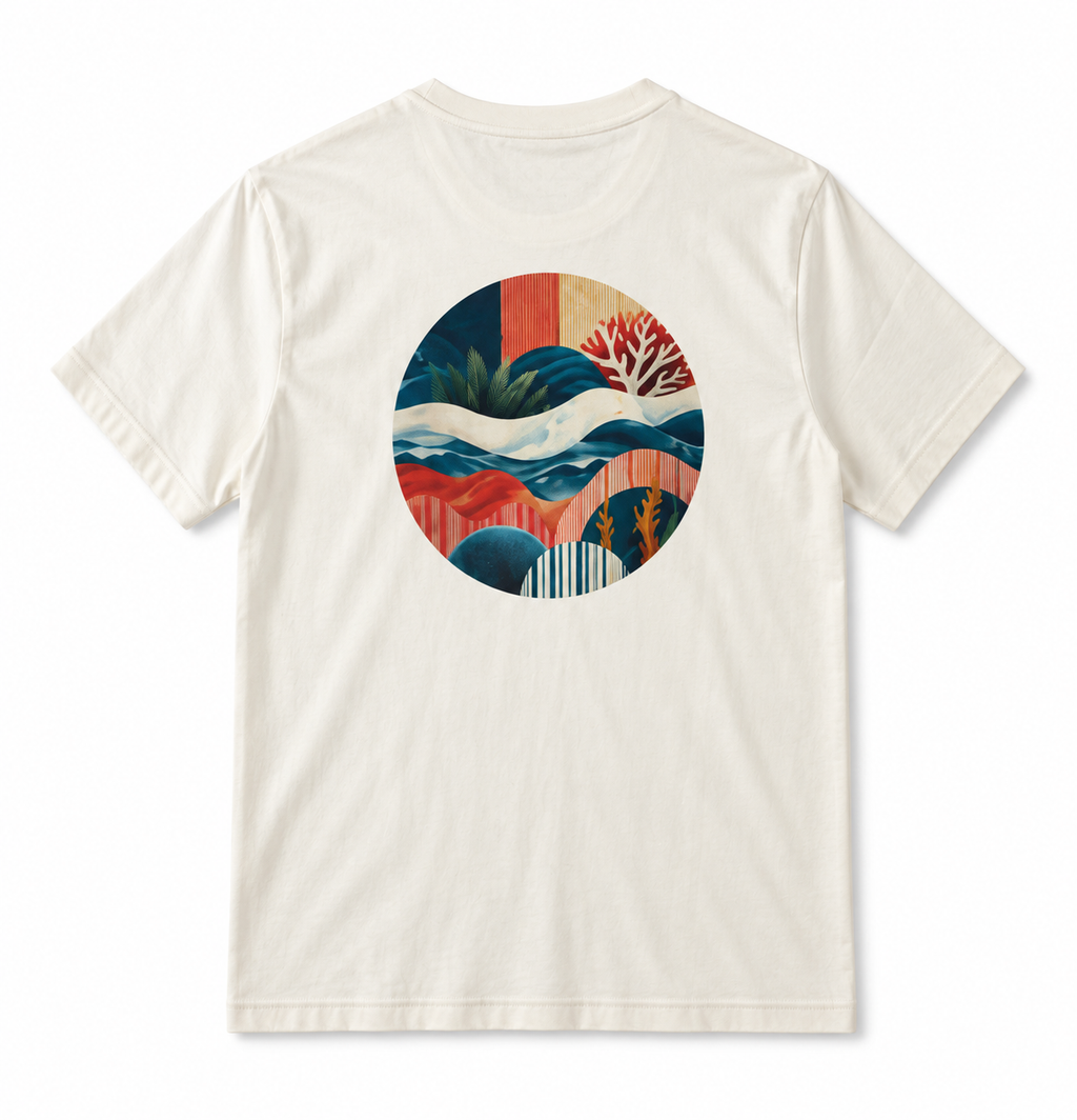 Camiseta ARRECIFE de algodón orgánico – vista trasera