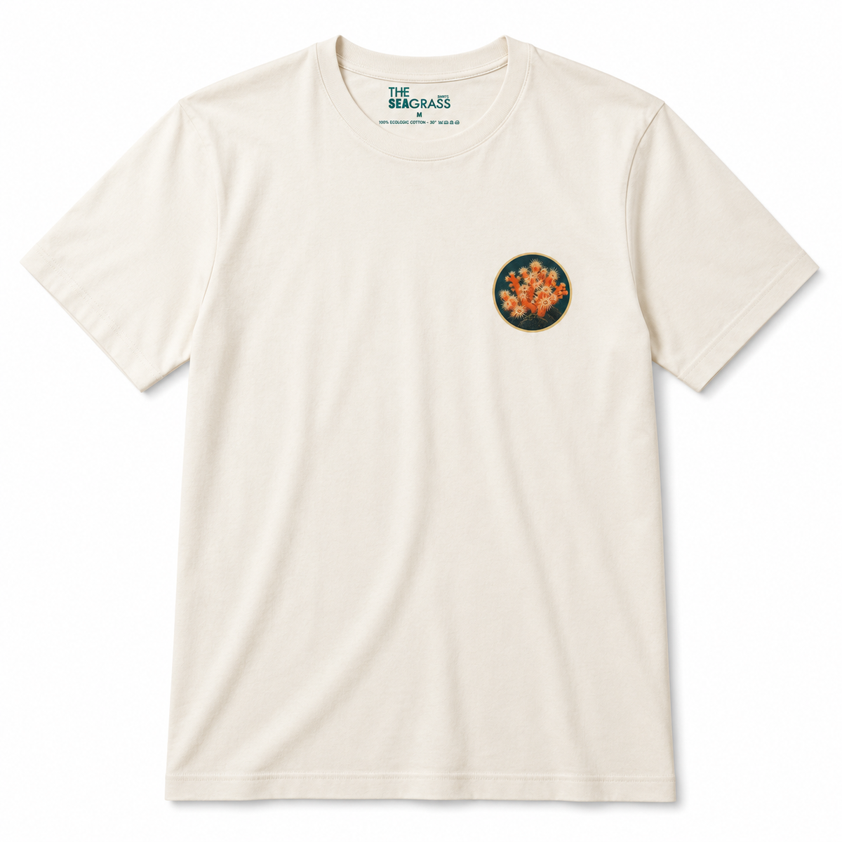 Camiseta CORAL de algodón orgánico – vista frontal