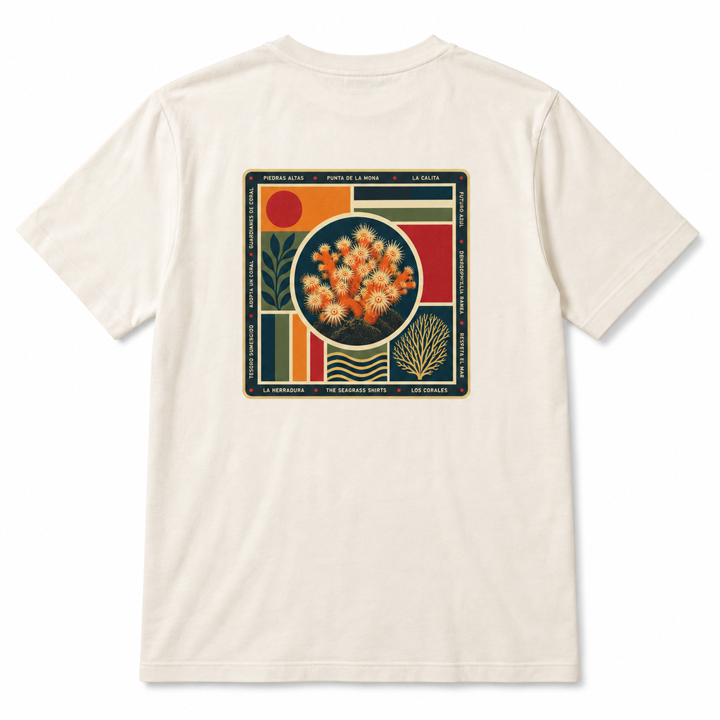 Camiseta CORAL de algodón orgánico – vista trasera