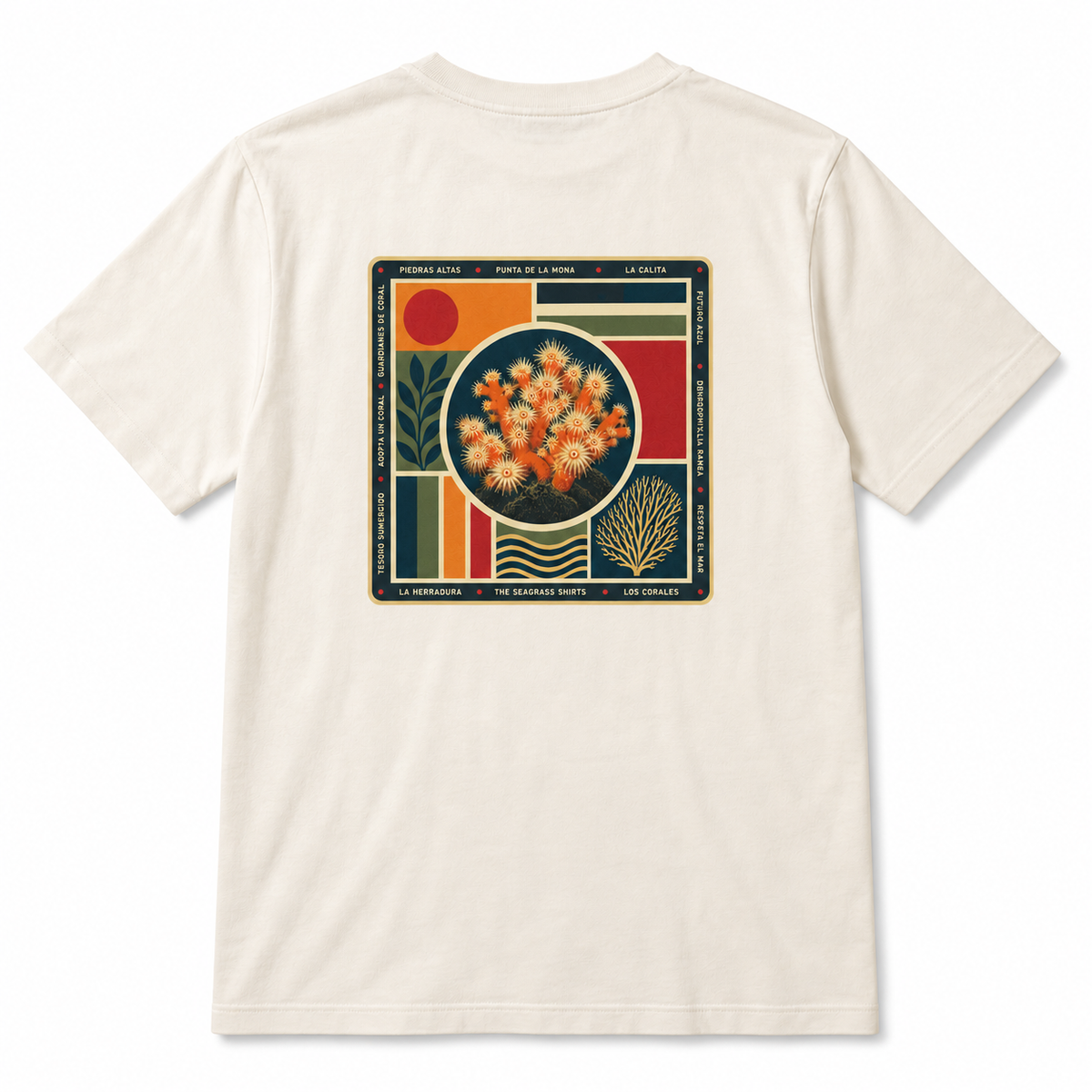 Camiseta CORAL de algodón orgánico – vista trasera