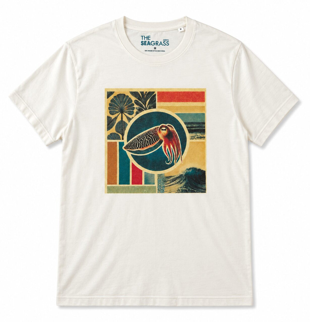 Camiseta SEPIA Vintage de algodón orgánico – diseño de sepia frontal