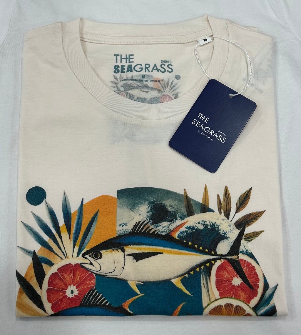 Camiseta TUNA FRUTTI – etiqueta The Seagrass Shirts – color Sage