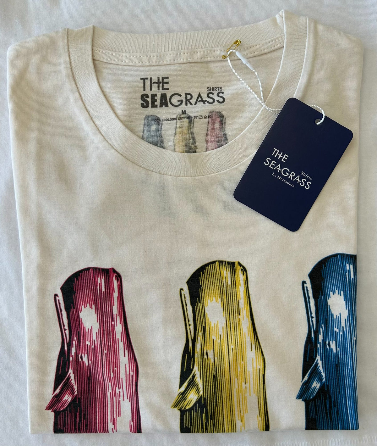 Camiseta WARHOL Vintage de algodón orgánico con etiqueta The Seagrass Shirts