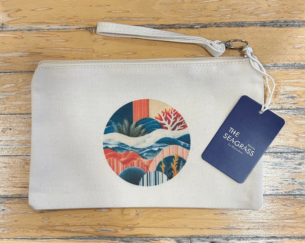 Monedero Arrecife de algodón natural con pulsera desmontable