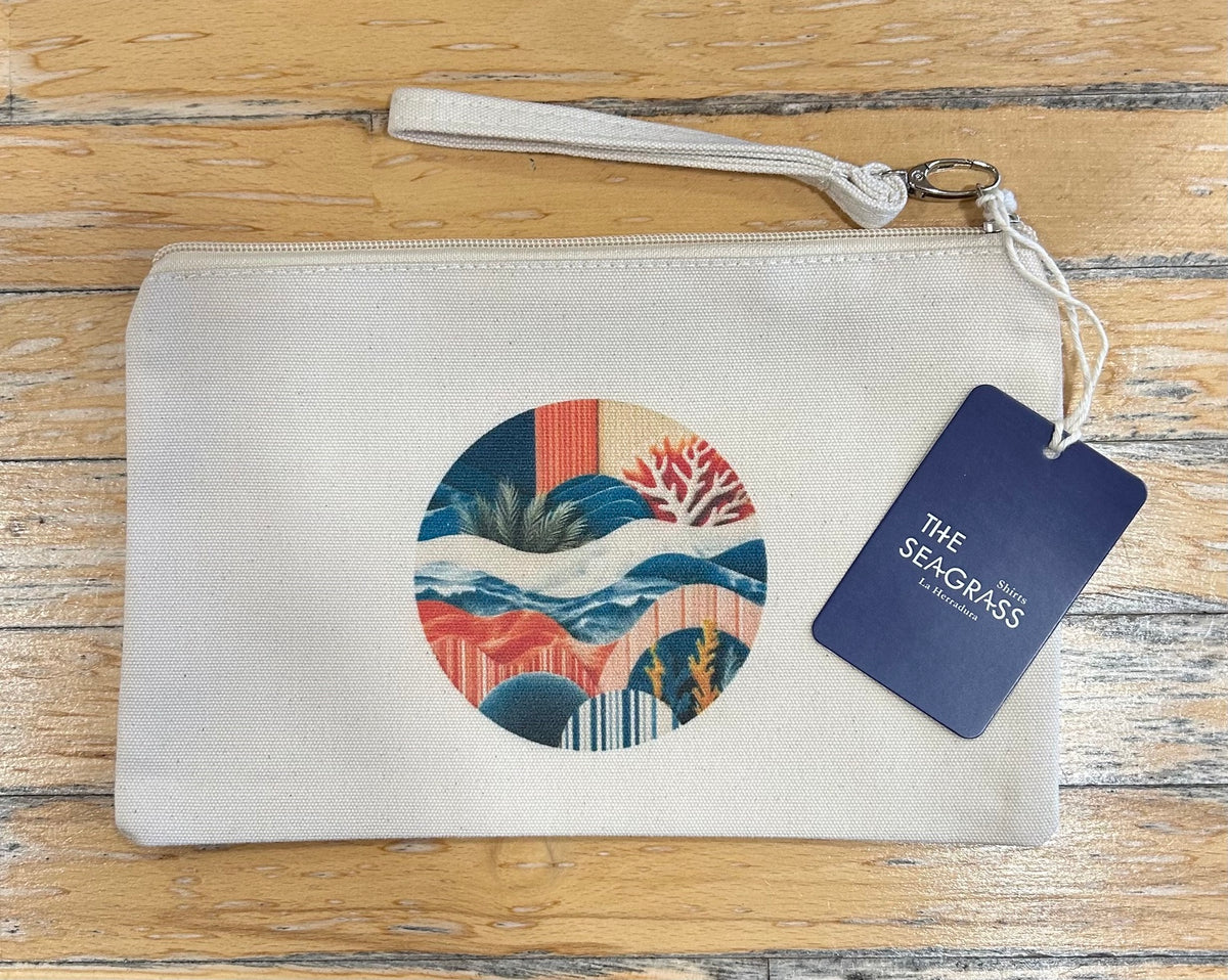 Monedero Arrecife de algodón natural con pulsera desmontable
