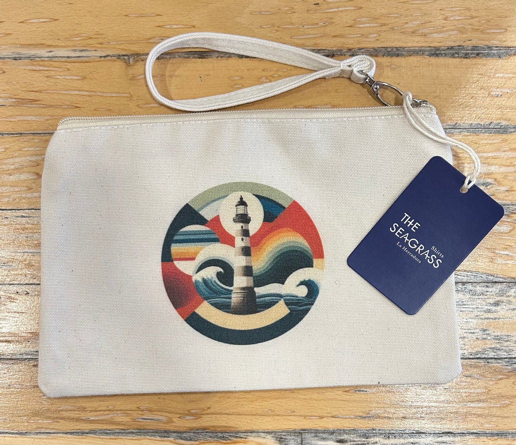 Monedero Faro de algodón natural con pulsera desmontable